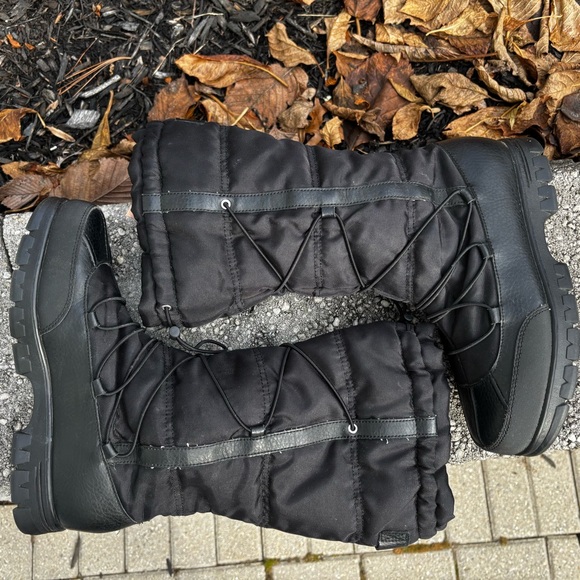 Lauren Ralph Lauren Quinly Black Winter Boots Size 9 - Picture 8 of 14